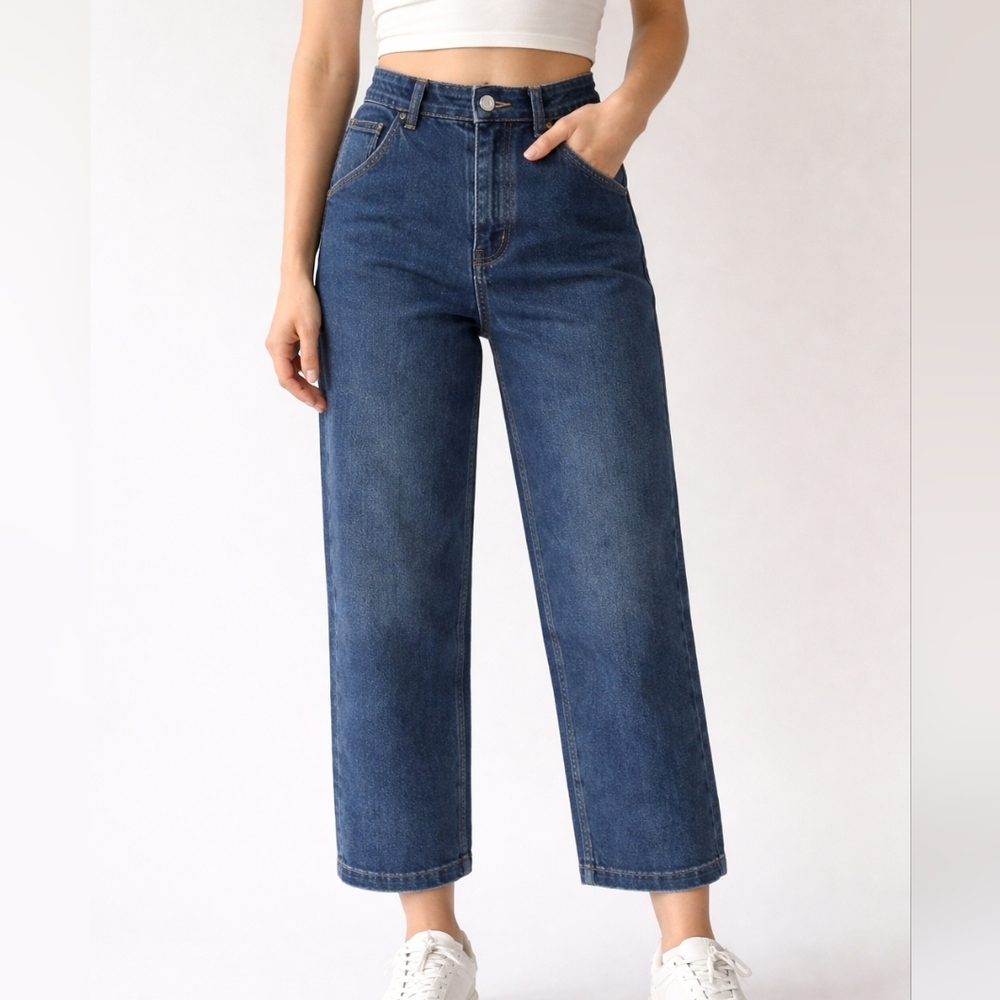 OAK + FORT Indigo Wide Leg Jeans